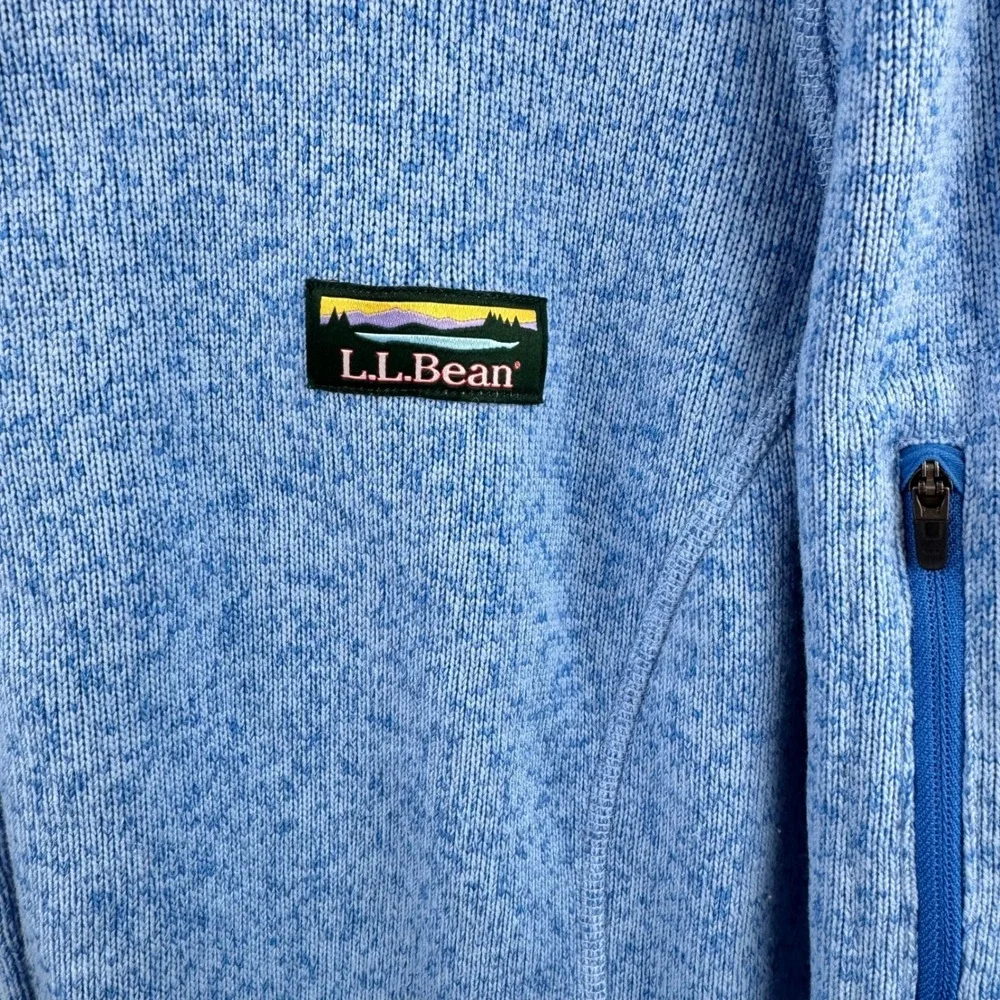 L.L. Bean Sweater Fleece Jacket Womens 2X Plus Blue Full Zip Gorpcore Hiking